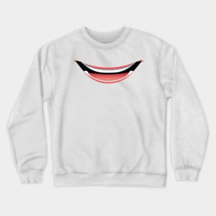 Comic Mouth teeth funny design gift Crewneck Sweatshirt